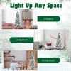 Artificial Christmas Tree Snow Flocked Pencil Tree-7 ft - Color: White - Size: 7 ft