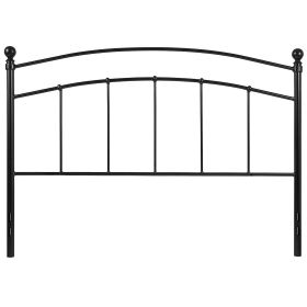 King size Contemporary Classic Headboard in Black Metal Finish