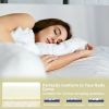 3-Inch Bed Mattress Topper Air Cotton for All Night's Comfy Soft Mattress Pad-Queen Size - Size: Queen Size