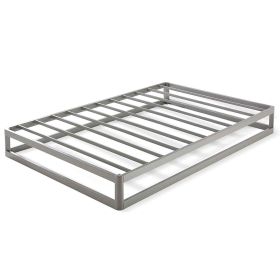 Twin size Modern Heavy Duty Low Profile Metal Platform Bed Frame