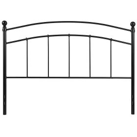 Queen size Contemporary Classic Headboard in Black Metal Finish