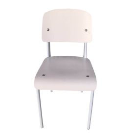 AnaÃ¯s Chair - White Seat/Back & White Frame