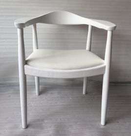 Embla Chair - White & White Leather