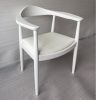 Embla Chair - White & White Leather