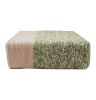 Ira - Handmade Wool Braided Square Pouf | Natural/Silver Pink | 90x90x30cm