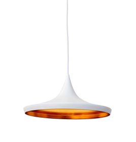 Jayda Wide Pendant Lamp - White