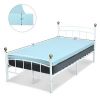 4 Inch Gel Injection Memory Foam Mattress Top Ventilated Mattress Double Bed-Twin Size - Size: Twin Size