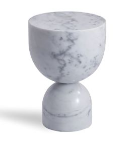 PÃ©nÃ©lope Side Table - White Marble